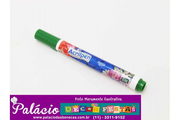 CANETA MARCADOR ACRILPEN VERDE MUSGO ACRILEX CANETA MARCADOR ACRILPEN VERDE MUSGO ACRILEX